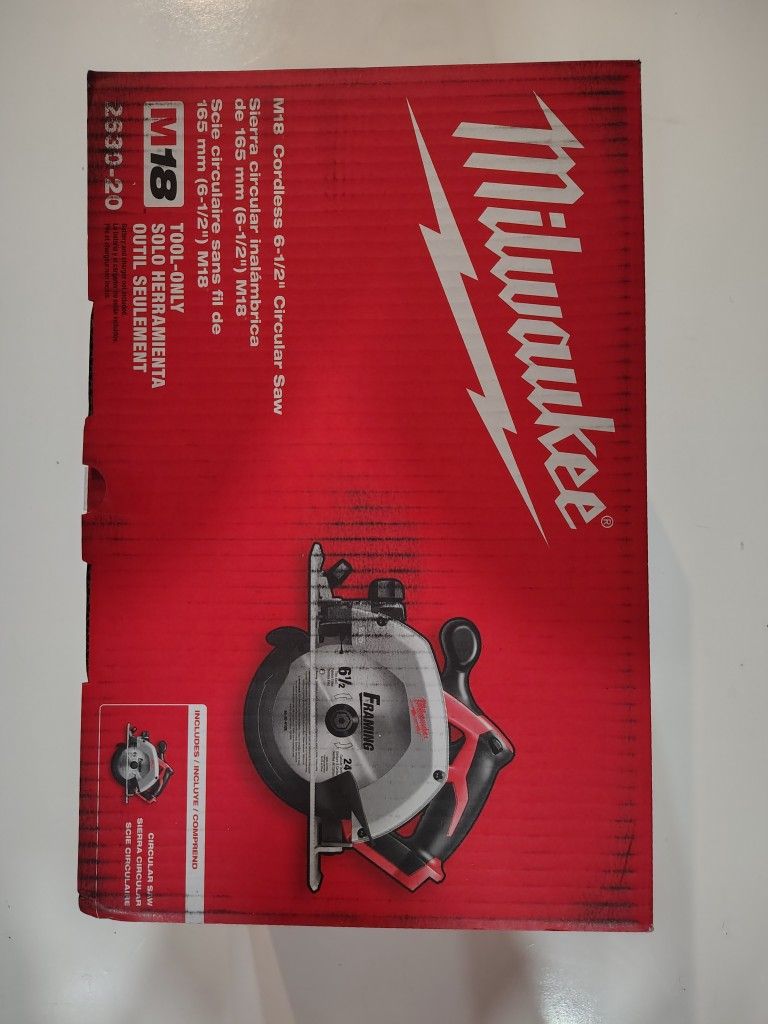 Milwaukee M18 6-1/2 Circular Saw (Tool Only)
