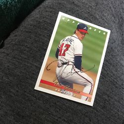 Tom GLAVINE baseball Card SIGNED 