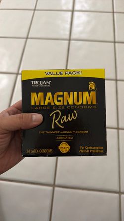 trojan magnum raw condoms 24 pack