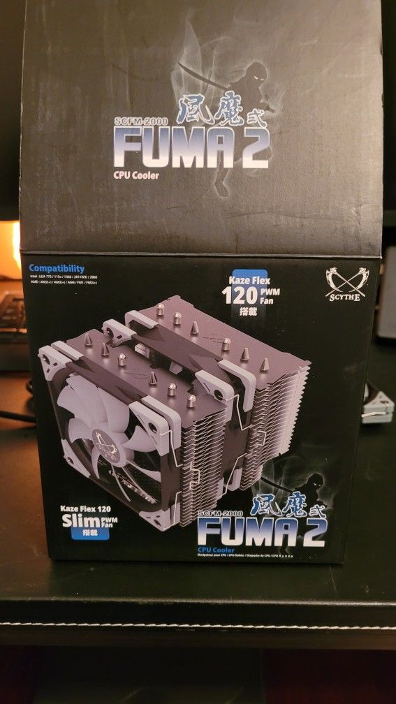 Scythe Fuma 2 120mm CPU Cooler, Intel LGA1151, AMD AM4/Ryzen