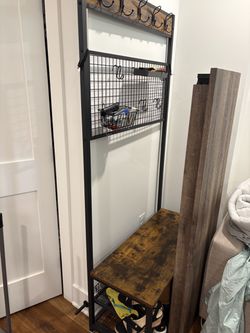 Coat and shoe rack