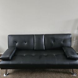 All Black Futon Sofa Bed