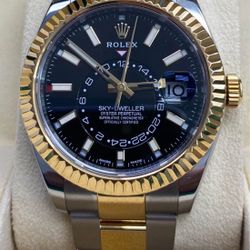 Rolex Sky-Dweller 326933 Black Dial 42mm Two-Tone