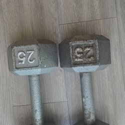 25 Pound Dumbells 