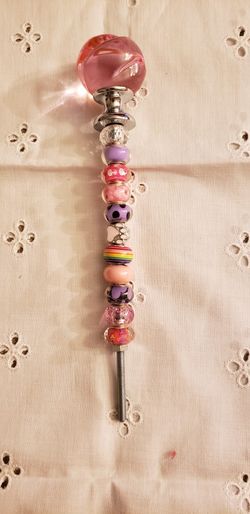 Handmade Beaded Garden Fairy Stakes- 7 Inch