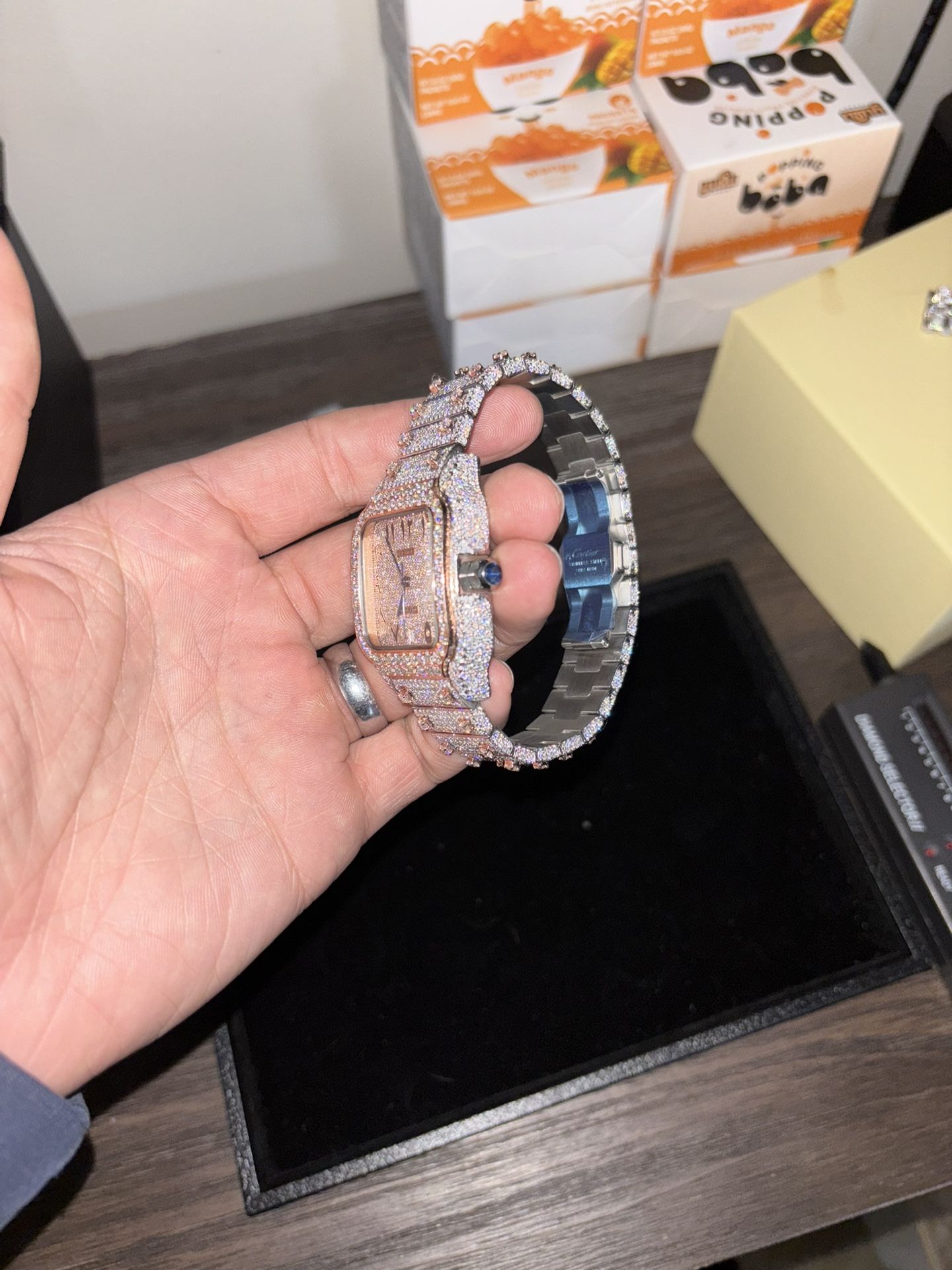 Moissanite Rose Watch