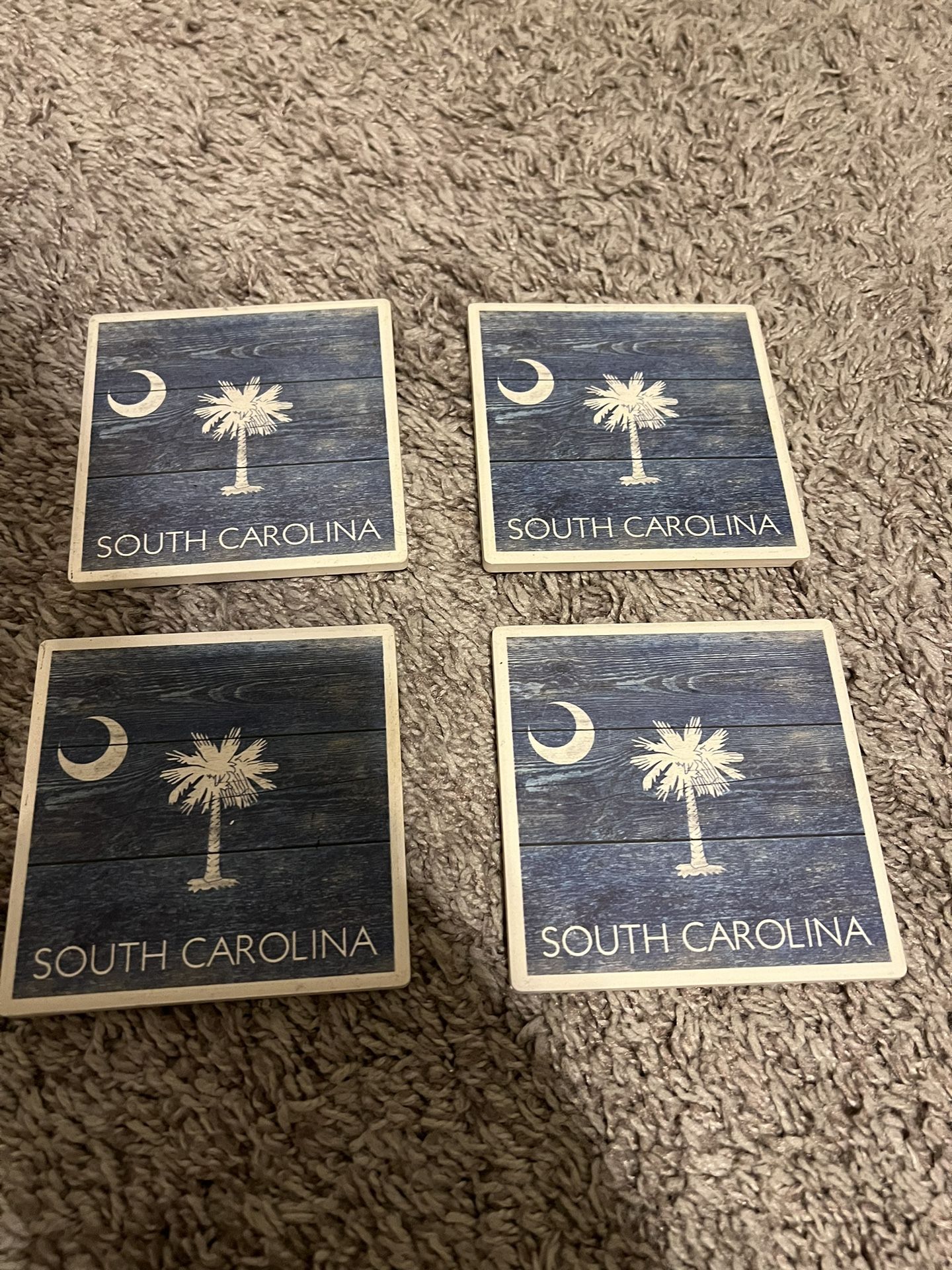 South Carolina Ceramic Coasters