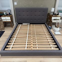 West Elm Queen Bed Platform Bed