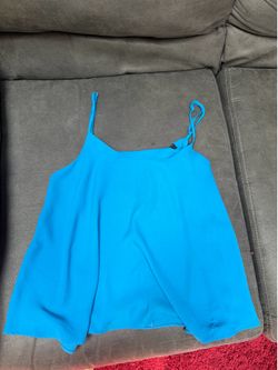 Olivaceous Blue Tank Top Size Small