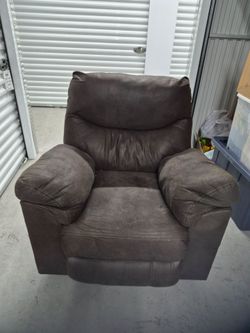 Brown Microfiber Recliner Chair