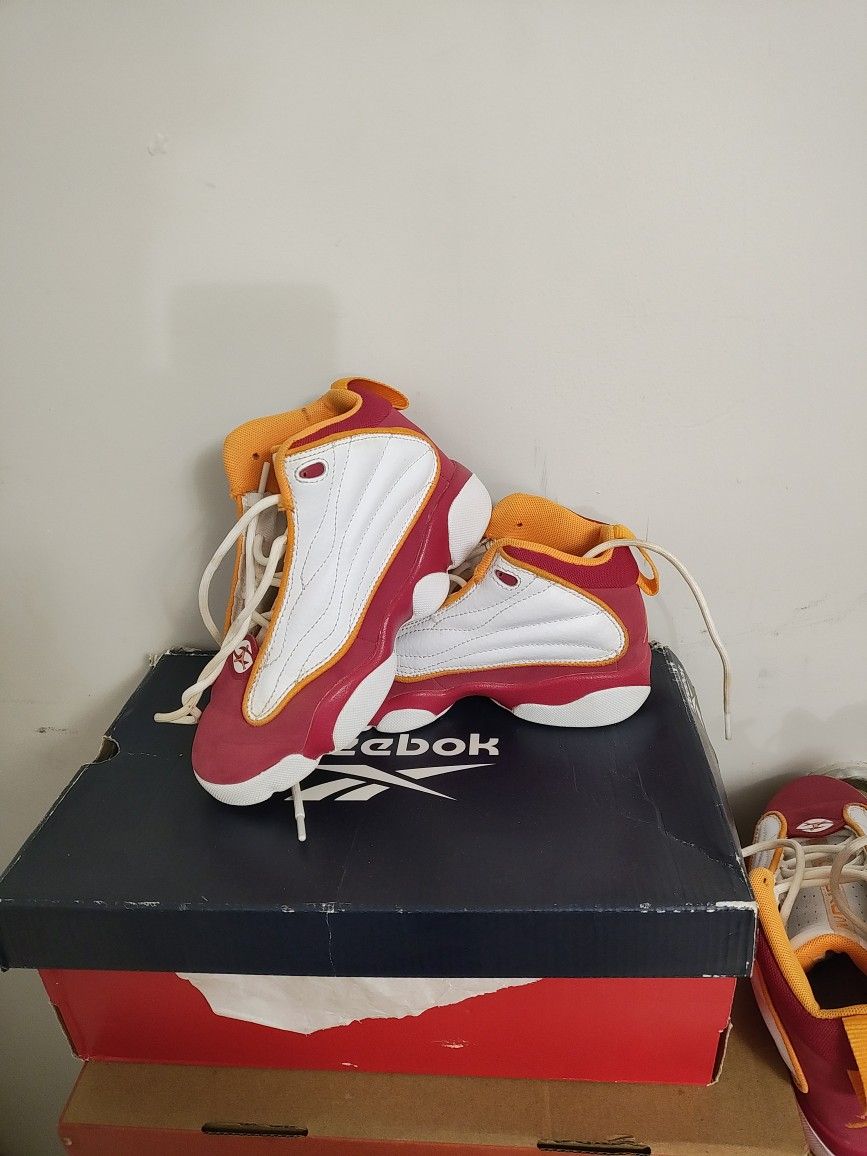 Red, Orange and White Jordans Kids