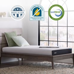 Lucid Full size 6" low profile firm memory foam mattress