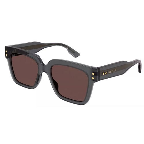 Gucci GG1084S 004 Grey/Brown Square Men's Sunglasses