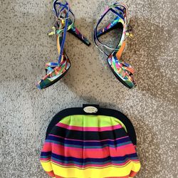 NINE WEST HEELS & MATCHING PURSE ‼️