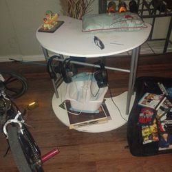 Living Room Coffee Table And Side Table Entertainment Center And T.V