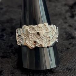Men’s 925 Silver Nugget Rings – Sizes 9-11
