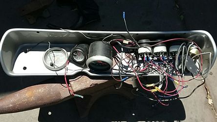 1964 1965 El Camino cluster face and gauges