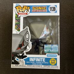Funko Pop! Sonic The Hedgehog INFINITE #1139 LE 9500 Glow In The Dark
