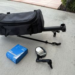 Bike Bag/ Mirror And Extra Tire Tube