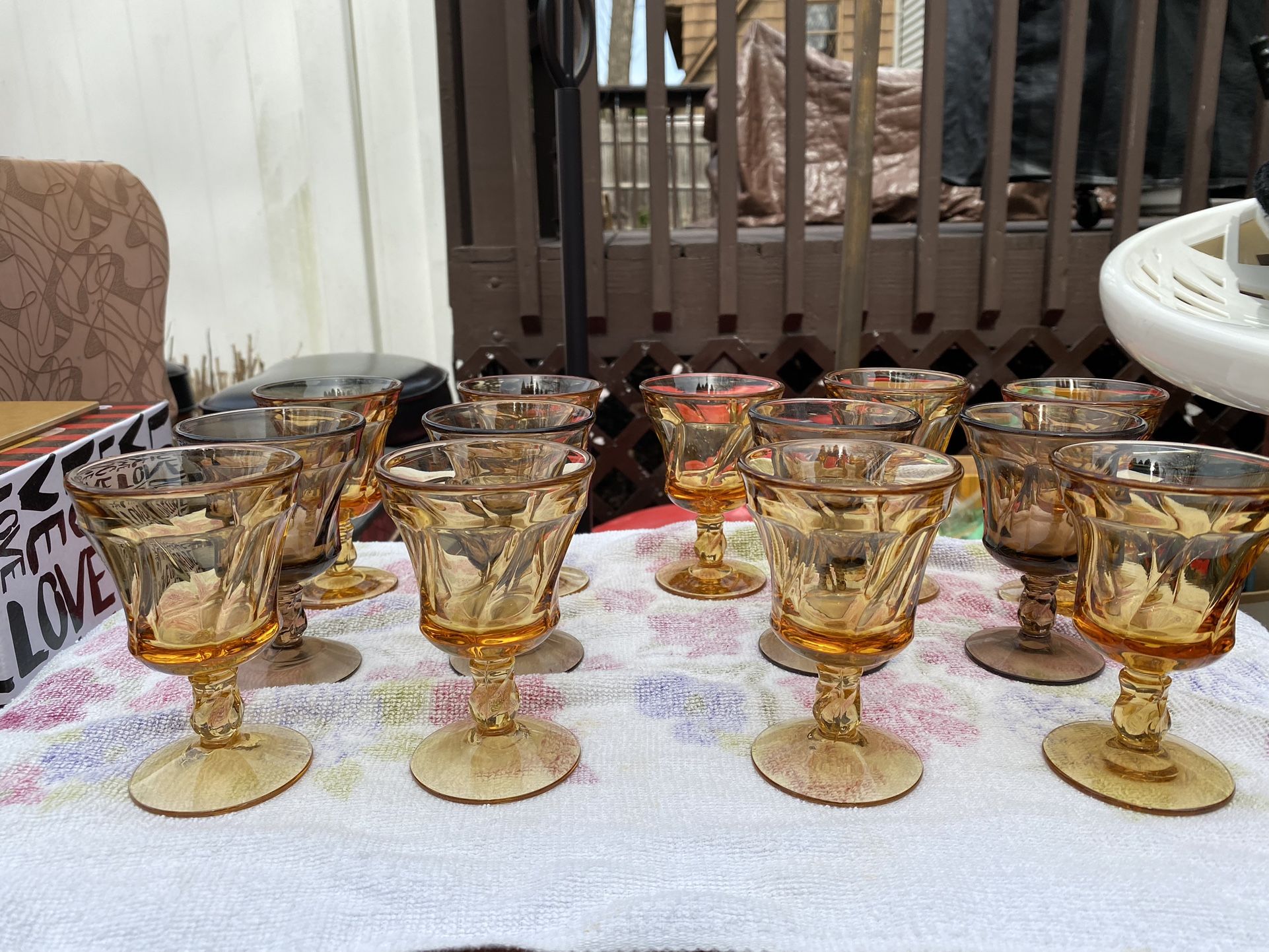 13 Vintage Glass Ware