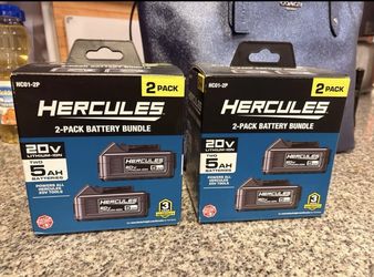 Hercules 20volt 5H Batteries (2packs)