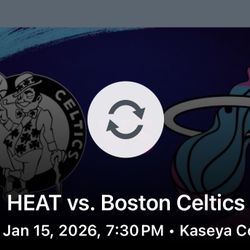 2 Miami Heat Bs Boston Celtics Tickets Tonight 