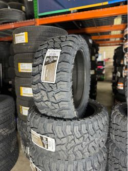 33x12.50r22 Pegasus MT 4 new tires installed and balanced included