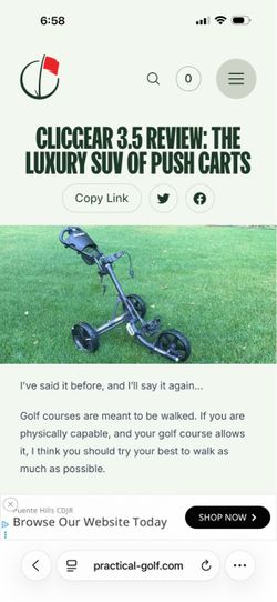 Click gear golf cart 3.5