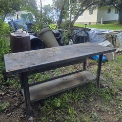 Metal Work Bench Table $125