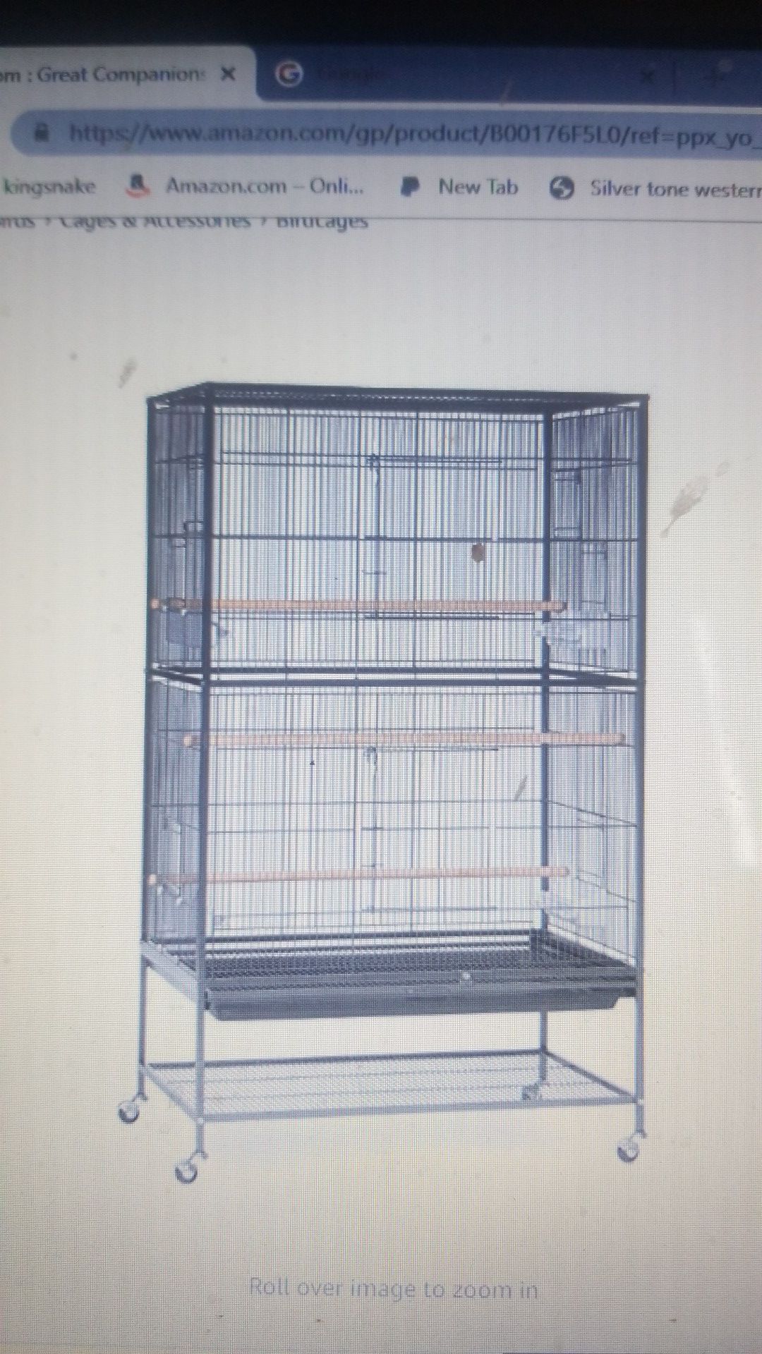 Bird cage, New in the box $90.00