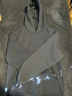 Navy blue hoodie plain