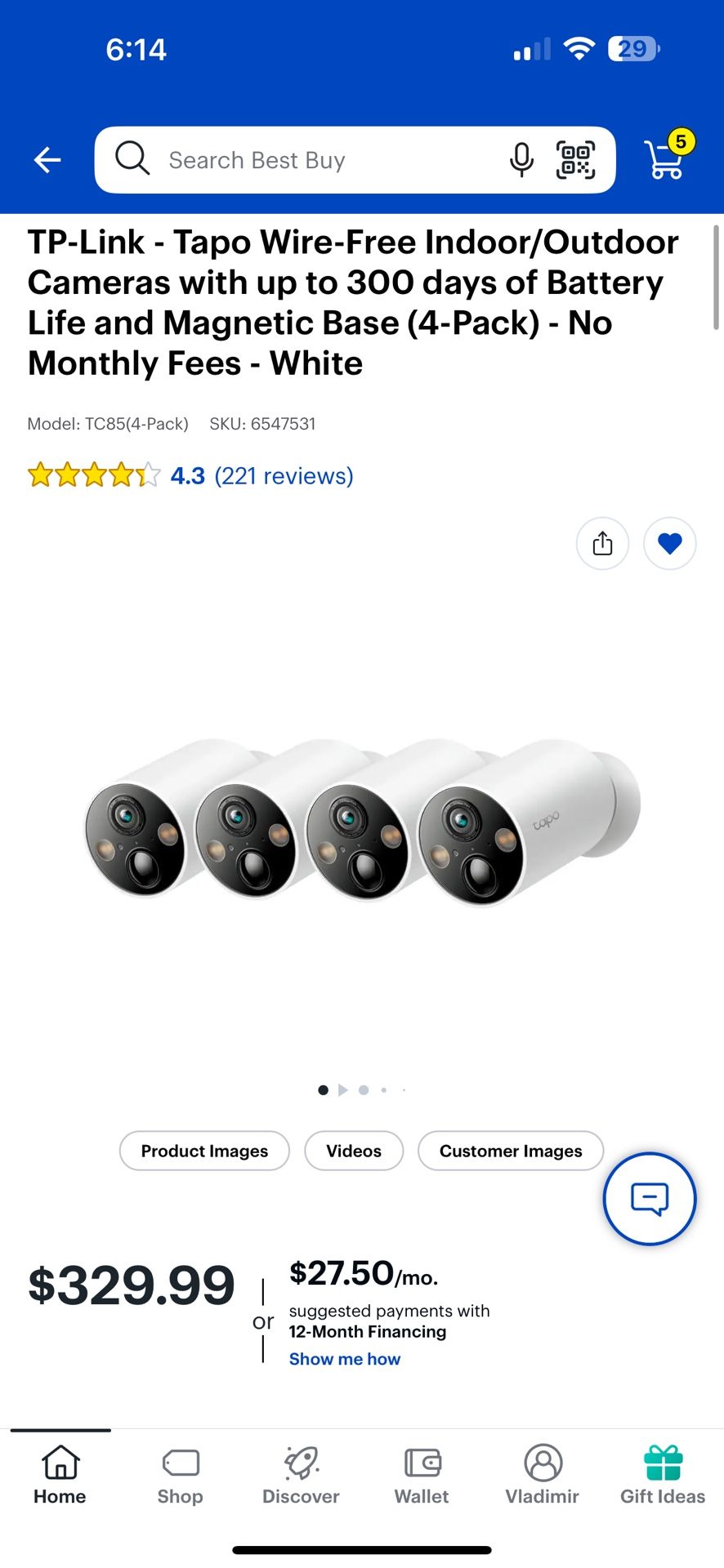 Tp-link Tapo camera