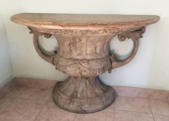 Unique Marble Console Hall Entry Table Greek Roman Classical Antiquity