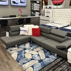 Sofa Sectional Grey ( Only 10 Down)