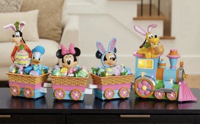 Disney Spring Musical Light-Up Easter Spring Train Set 4-Piece Set