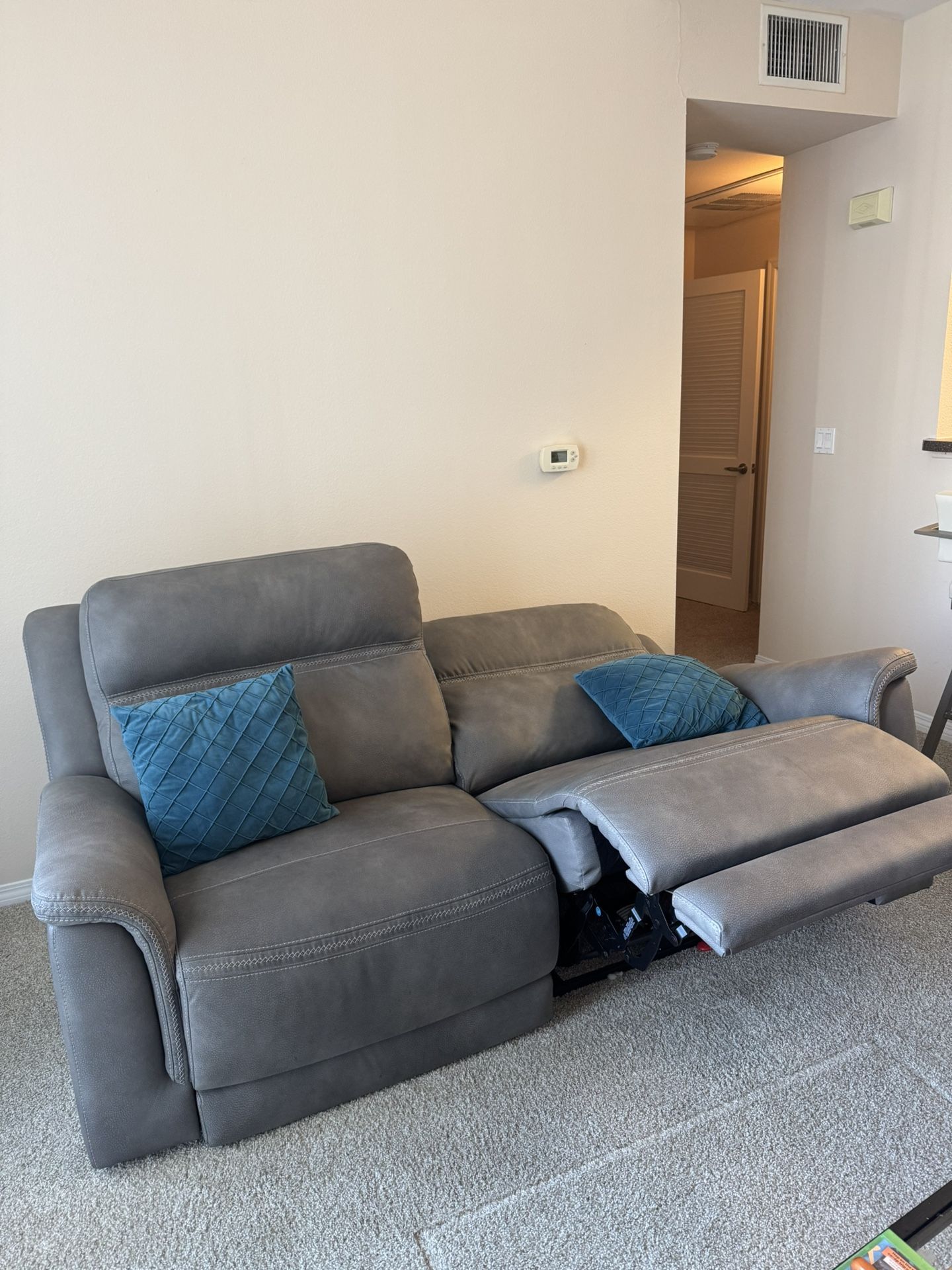 Reclining Gray Ashley Furniture Sofa - Like New!