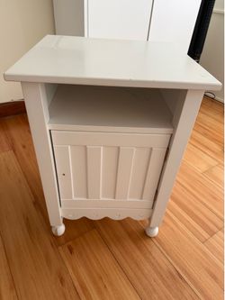 **Pier 1 Kids White Nightstand / Bedside Table**