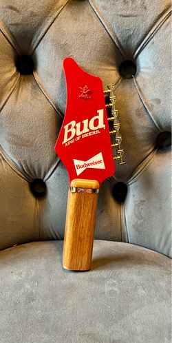 Budweiser guitar beer tap handle 10 inch
