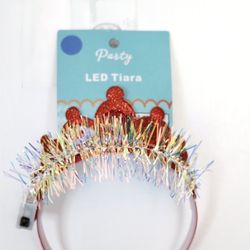 LED Light Up Party Red Tiara (Multicolor) Princess, Crown Theme Party