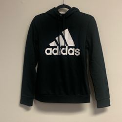 Adidas Women’s Essentials Logo Fleece Hoodie   Sz S.    Black/White.                  Gt