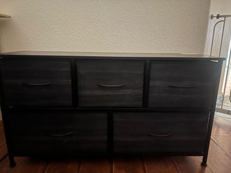 Dresser with foldable drawers