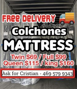 New Mattresses Twin mattress Full mattress Queen mattress King mattress Colchones nuevos Beds