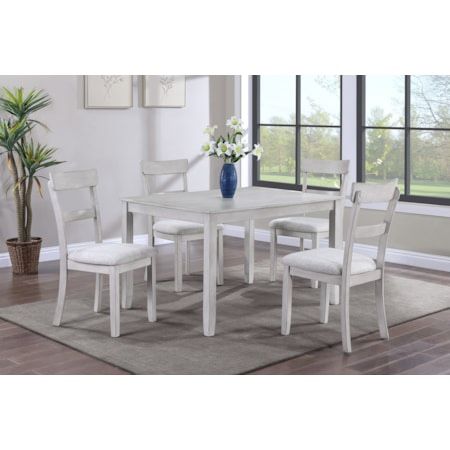 Gray 5PC Small Dining Table