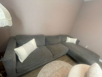 Living Spaces Grey Sectional