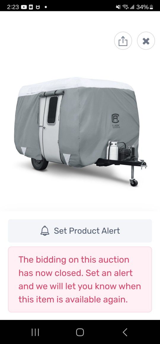 Travel Trailer Cover ...