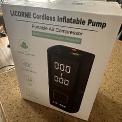 Cordless portable air compressor