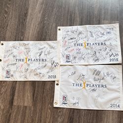 Players Championship Signed Flags