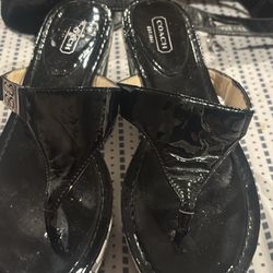 COACH "jan" wedge sandal