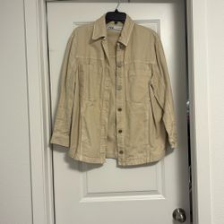 Zara Khaki Jean Jacket (size M)