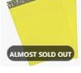 Yellow Poly Mailers 10x13in 500pc